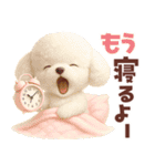 【3D】毎日使える挨拶♡トイプードル（個別スタンプ：35）