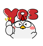 ニワトリとヒヨコ★さあ、どっち？（個別スタンプ：3）
