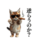 【ネタ・爆笑】極道のヤクザになった子猫（個別スタンプ：9）