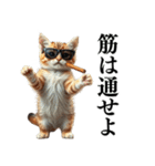 【ネタ・爆笑】極道のヤクザになった子猫（個別スタンプ：16）