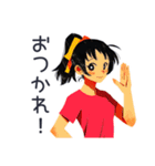 ポニテ女子のジム成果報告★日常（個別スタンプ：2）