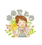 なないろママちゃん⭐️春はあけぼの（個別スタンプ：1）