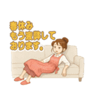 なないろママちゃん⭐️春はあけぼの（個別スタンプ：24）