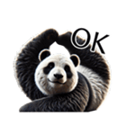 【無気力】パンダーク（個別スタンプ：3）