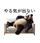 【無気力】パンダーク（個別スタンプ：15）