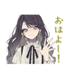 ボクっ娘リボン女子のグルチャ（個別スタンプ：2）