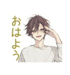 ゆるシャツ男子の毎日挨拶★（個別スタンプ：4）