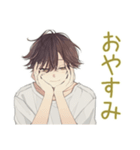 ゆるシャツ男子の毎日挨拶★（個別スタンプ：6）