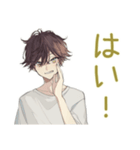 ゆるシャツ男子の毎日挨拶★（個別スタンプ：10）