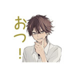 ゆるシャツ男子の毎日挨拶★（個別スタンプ：15）