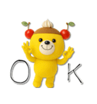 mottoのくまっプリン（チェリーのせ）♪（個別スタンプ：14）