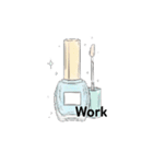 文字ありver. 夢かわいいパステルスタンプ（個別スタンプ：24）