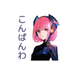 ロボ娘の毎日★あいさつ（個別スタンプ：13）