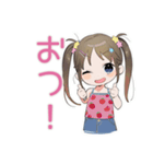 毎日挨拶★元気な女児（個別スタンプ：15）