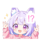 ナイトドリームな狐の女の子スタンプ（個別スタンプ：21）