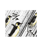 【動く】ふるえるペンギン（個別スタンプ：9）
