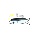 泳いで動く魚のスタンプ（個別スタンプ：7）