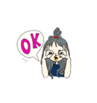 前髪ぱっつん女の子の日常（個別スタンプ：16）