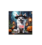 ❤️かわいいハロウィン❤️動物の魔女❤️（個別スタンプ：4）