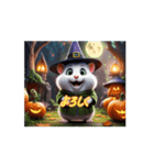 ❤️かわいいハロウィン❤️動物の魔女❤️（個別スタンプ：6）