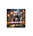 ❤️かわいいハロウィン❤️動物の魔女❤️（個別スタンプ：8）