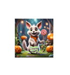 ❤️かわいいハロウィン❤️動物の魔女❤️（個別スタンプ：11）
