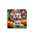 ❤️かわいいハロウィン❤️動物の魔女❤️（個別スタンプ：14）