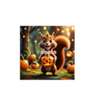 ❤️かわいいハロウィン❤️動物の魔女❤️（個別スタンプ：16）