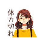 やんわり断る♡OLの残業返事（個別スタンプ：15）