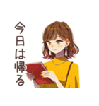 やんわり断る♡OLの残業返事（個別スタンプ：25）