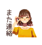 やんわり断る♡OLの残業返事（個別スタンプ：33）