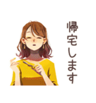 やんわり断る♡OLの残業返事（個別スタンプ：38）
