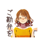 やんわり断る♡OLの残業返事（個別スタンプ：40）