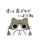ねこぽっくるキジ白【友達】（個別スタンプ：2）