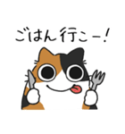 ねこぽっくる三毛【友達】（個別スタンプ：9）