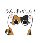 ねこぽっくる三毛【友達】（個別スタンプ：14）