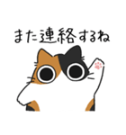 ねこぽっくる三毛【友達】（個別スタンプ：26）
