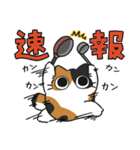 ねこぽっくる三毛【友達】（個別スタンプ：33）