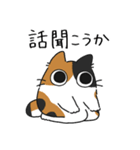 ねこぽっくる三毛【友達】（個別スタンプ：35）