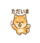 柴犬のしば丸がほっこり笑顔（個別スタンプ：16）