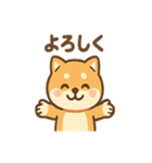 柴犬のしば丸がほっこり笑顔（個別スタンプ：17）