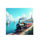 Scenic Landscapes ＆ Trains/風景と鉄道（個別スタンプ：2）