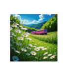 Scenic Landscapes ＆ Trains/風景と鉄道（個別スタンプ：4）