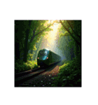 Scenic Landscapes ＆ Trains/風景と鉄道（個別スタンプ：9）