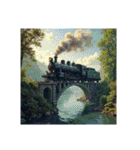 Scenic Landscapes ＆ Trains/風景と鉄道（個別スタンプ：10）