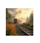 Scenic Landscapes ＆ Trains/風景と鉄道（個別スタンプ：11）