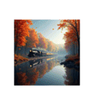Scenic Landscapes ＆ Trains/風景と鉄道（個別スタンプ：16）