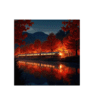 Scenic Landscapes ＆ Trains/風景と鉄道（個別スタンプ：24）