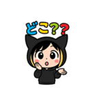 黒猫にゃんこ少年ライブへ行く（個別スタンプ：3）
