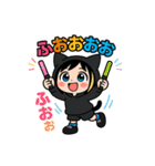 黒猫にゃんこ少年ライブへ行く（個別スタンプ：4）